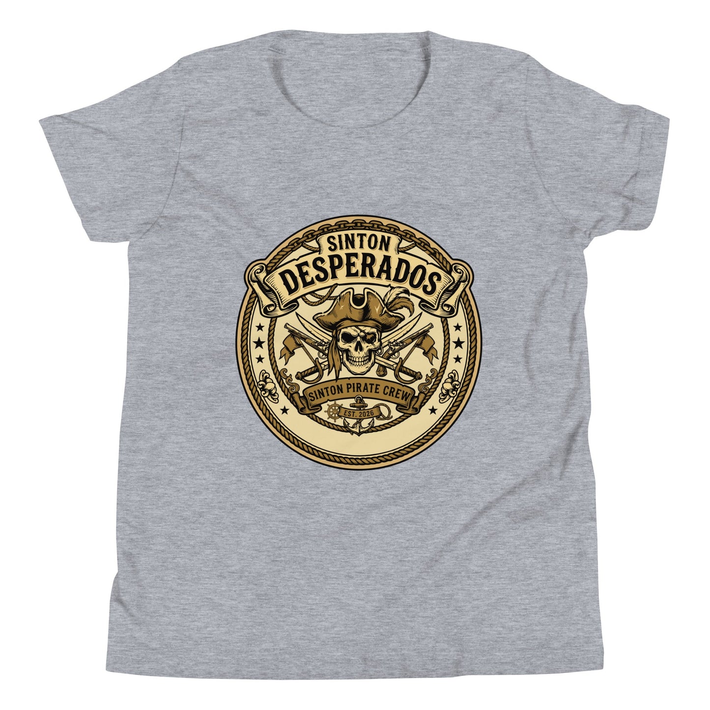 Performance | Youth T-Shirt | Sinton Desperados Baseball | Badge Logo