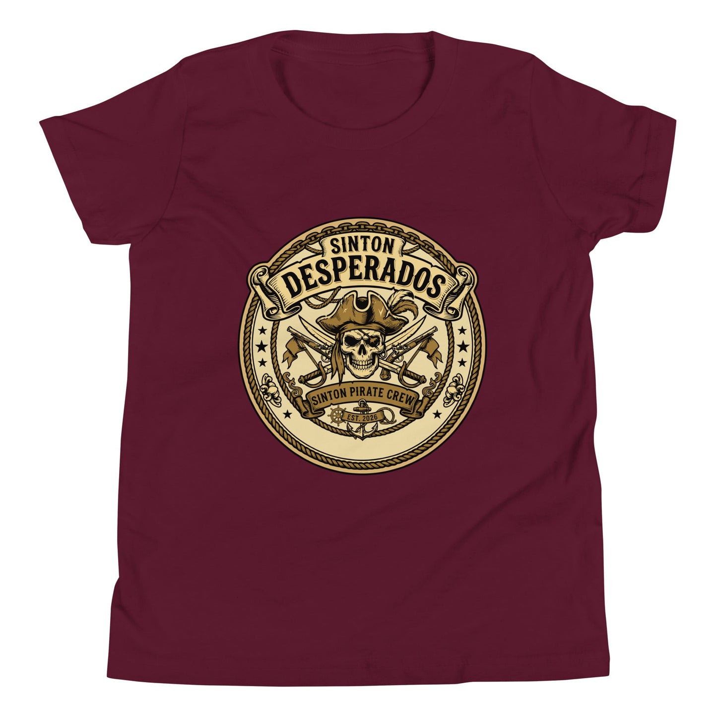 Performance | Youth T-Shirt | Sinton Desperados Baseball | Badge Logo