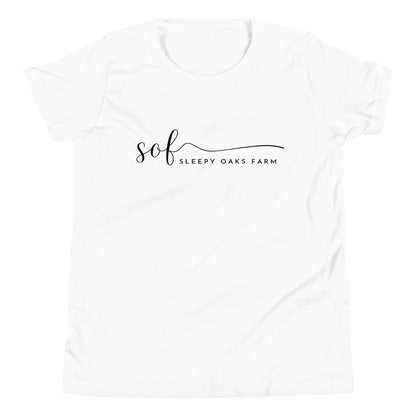 Performance | Youth T-Shirt | Sleepy Oaks Farm | Script Logo