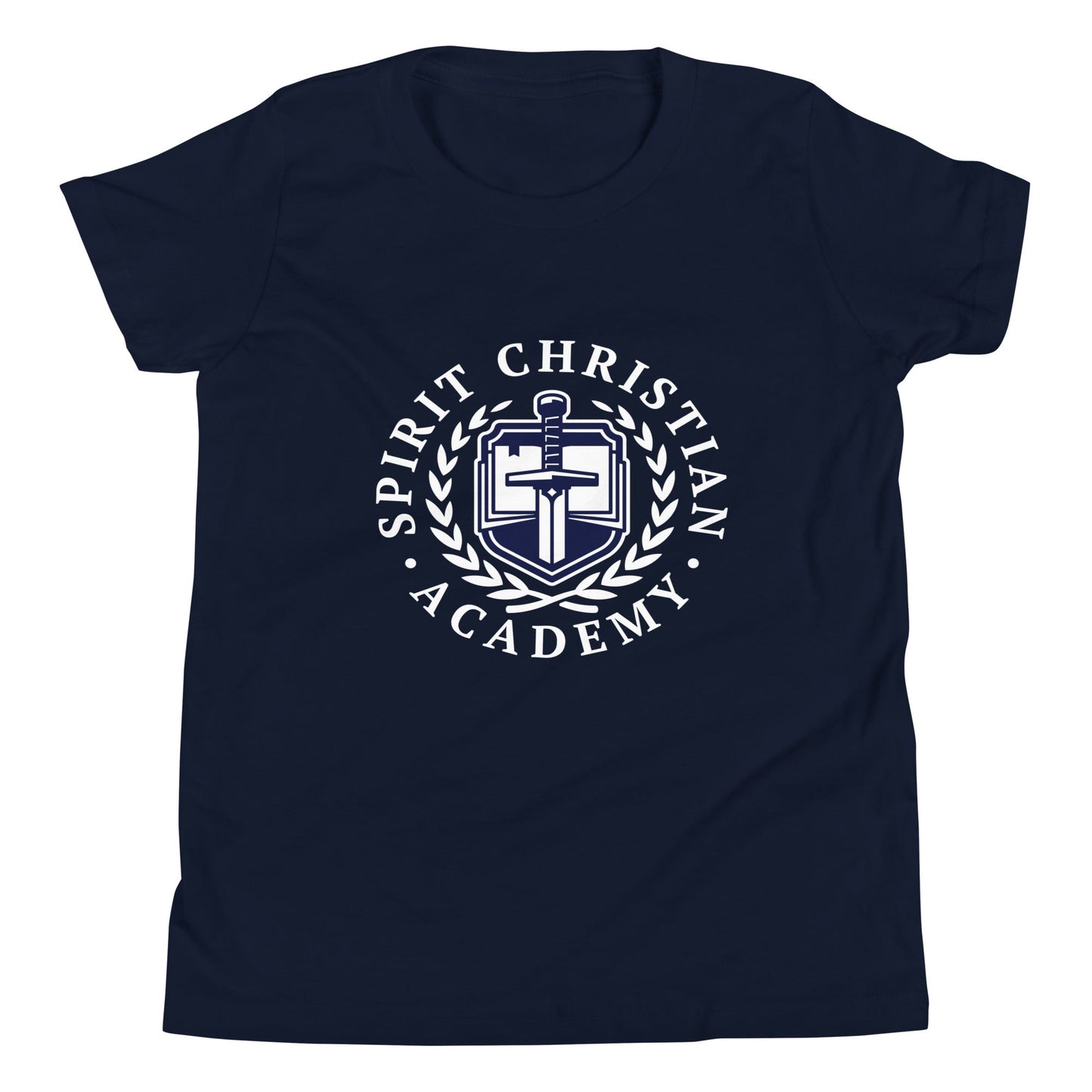 Performance | Youth T-Shirt | Spirit Christian Academy | White Script Logo