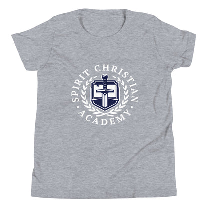 Performance | Youth T-Shirt | Spirit Christian Academy | White Script Logo