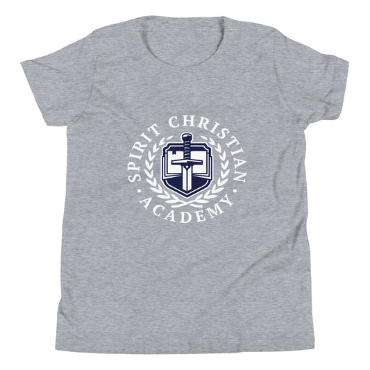 Performance | Youth T-Shirt | Spirit Christian Academy | White Script Logo