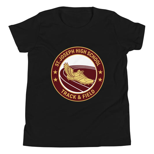 Performance | Youth T-Shirt | St. Joseph High School - Track & Field | Badge Logo