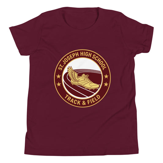 Performance | Youth T-Shirt | St. Joseph High School - Track & Field | Badge Logo