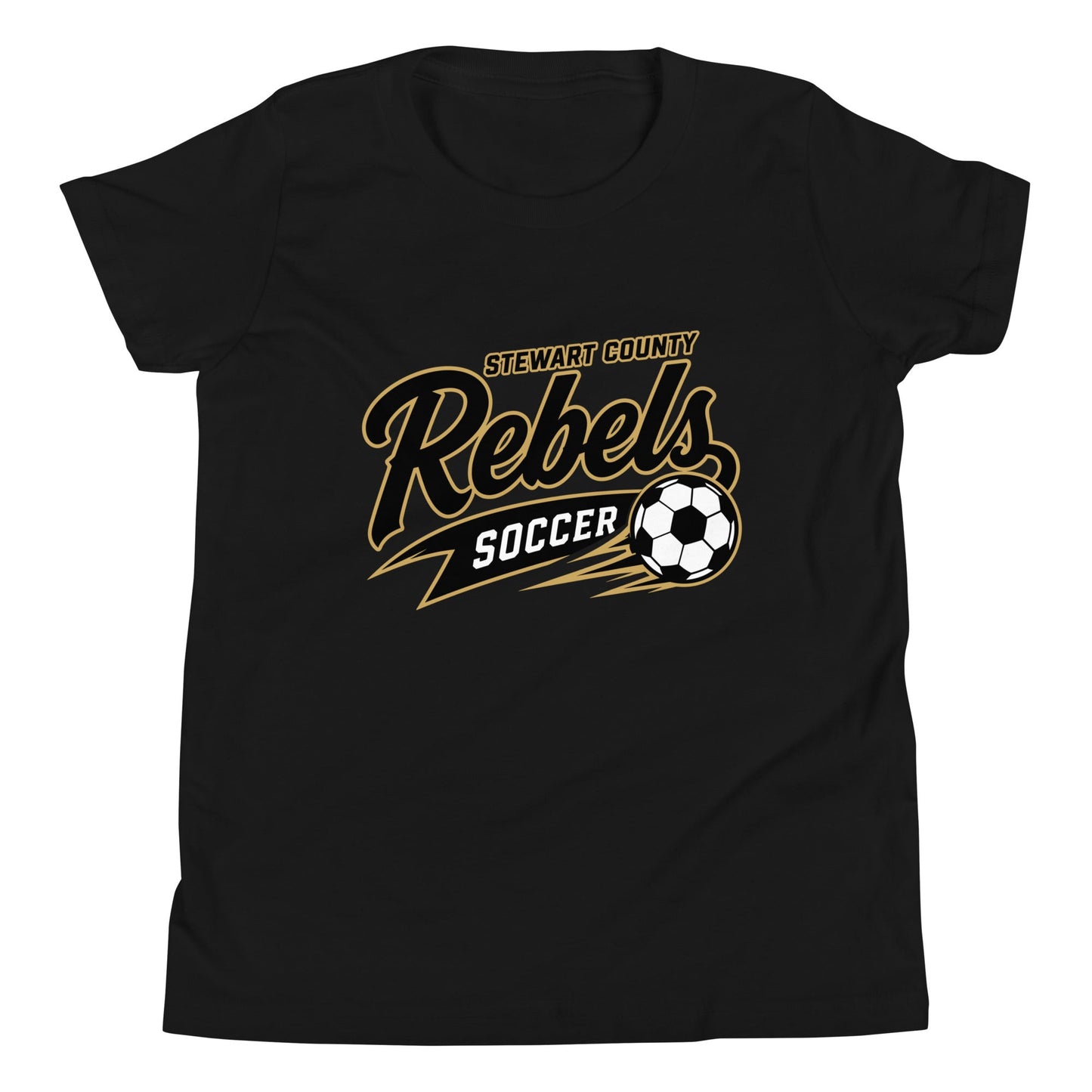 Performance | Youth T-Shirt | Stewart County Soccer | Rebels Logo