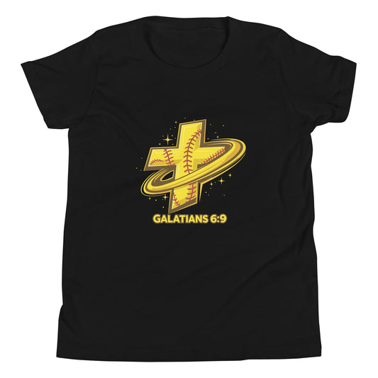 Performance | Youth T-Shirt | Stingers Softball | Galatians 6:9 Logo