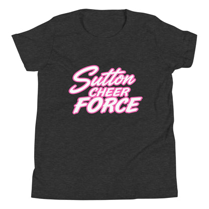 Performance | Youth T-Shirt | Sutton Cheer Force | Script Logo