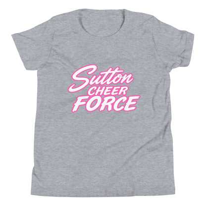 Performance | Youth T-Shirt | Sutton Cheer Force | Script Logo