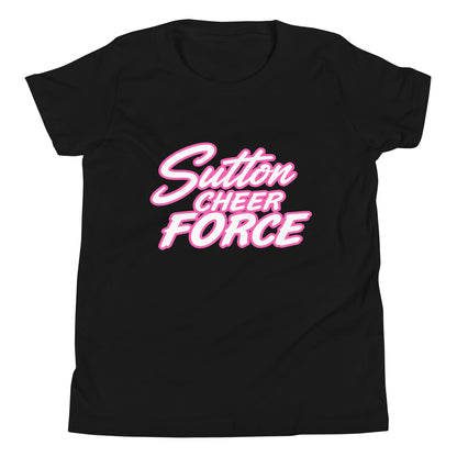 Performance | Youth T-Shirt | Sutton Cheer Force | Script Logo