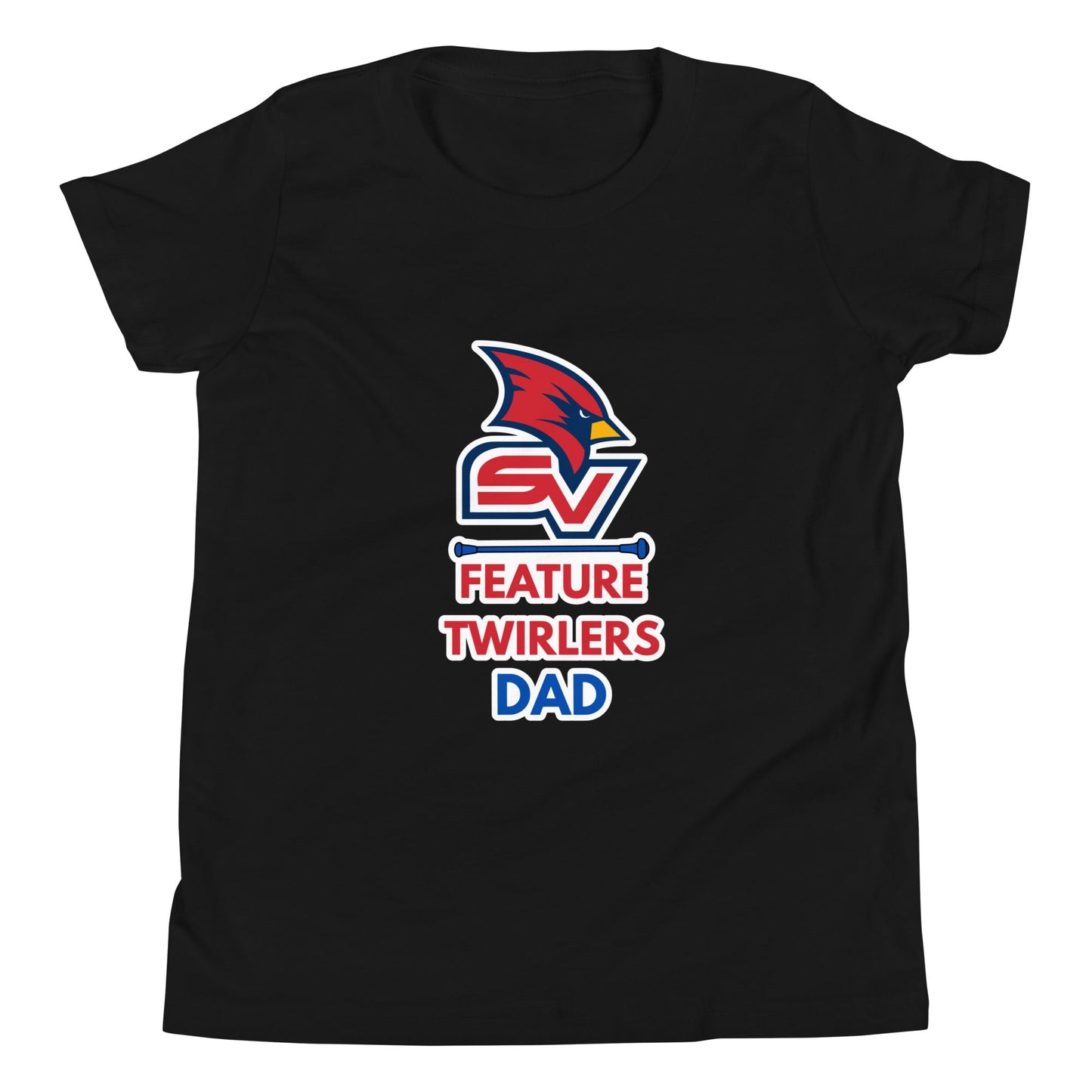 Performance | Youth T-Shirt | SVSU Feature twirlers | Dad Logo