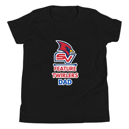 Performance | Youth T-Shirt | SVSU Feature twirlers | Dad Logo