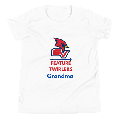 Performance | Youth T-Shirt | SVSU Feature twirlers | Grandma Logo