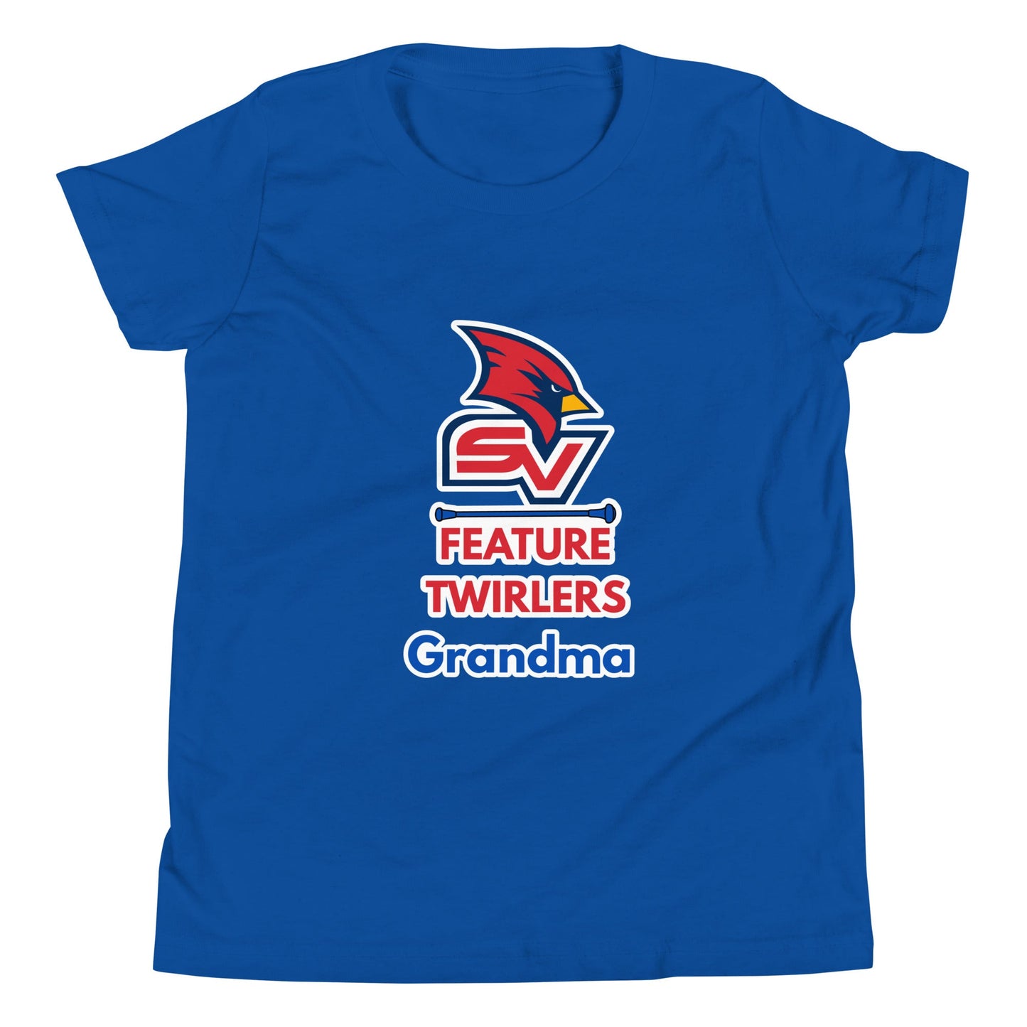 Performance | Youth T-Shirt | SVSU Feature twirlers | Grandma Logo