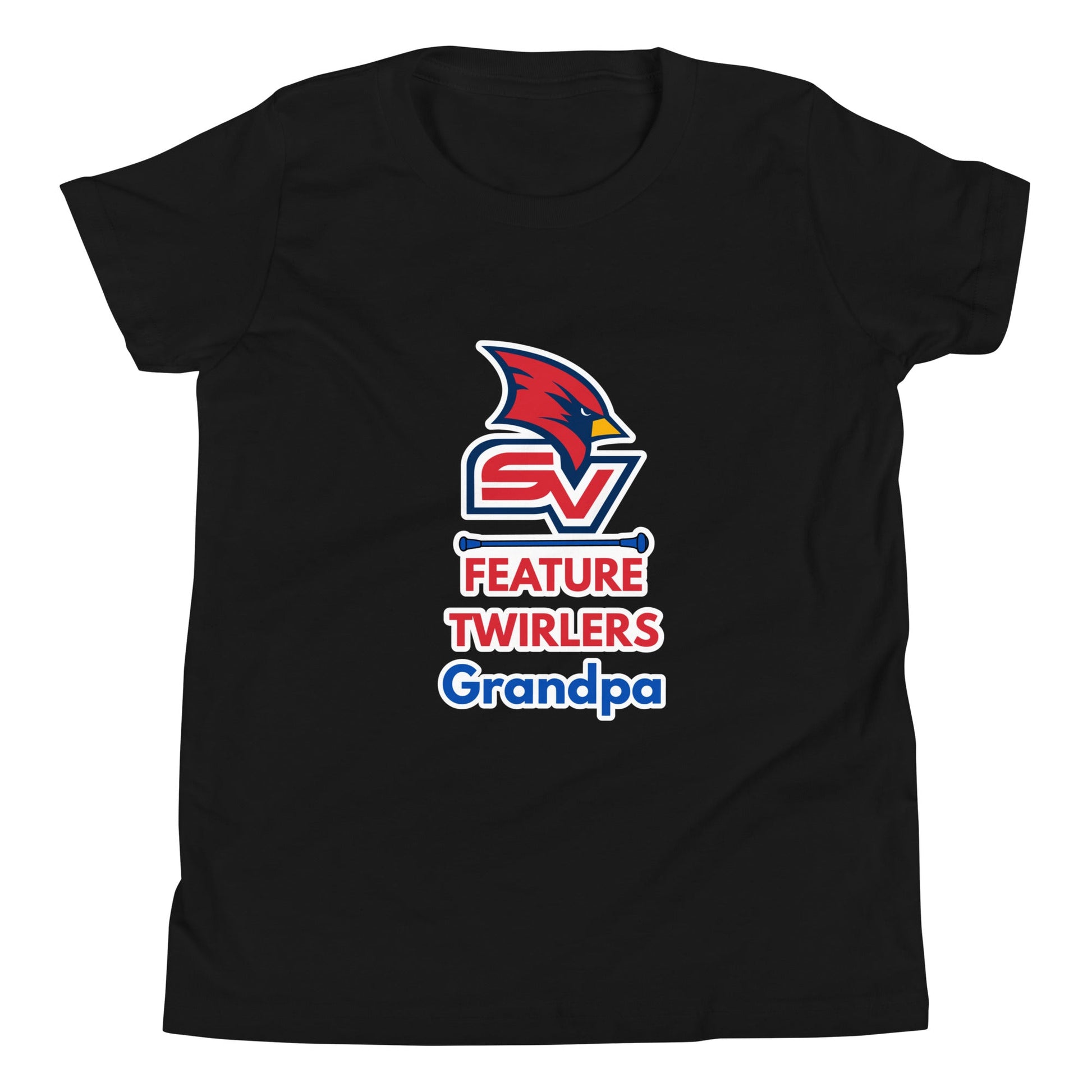 Performance | Youth T-Shirt | SVSU Feature twirlers | Grandpa Logo