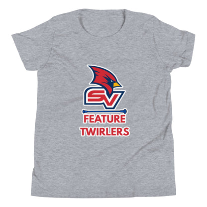 Performance | Youth T-Shirt | SVSU Feature twirlers | Icon Logo