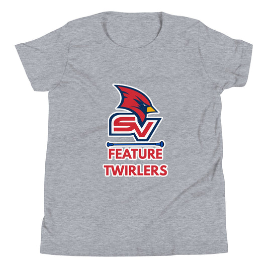 Performance | Youth T-Shirt | SVSU Feature twirlers | Icon Logo
