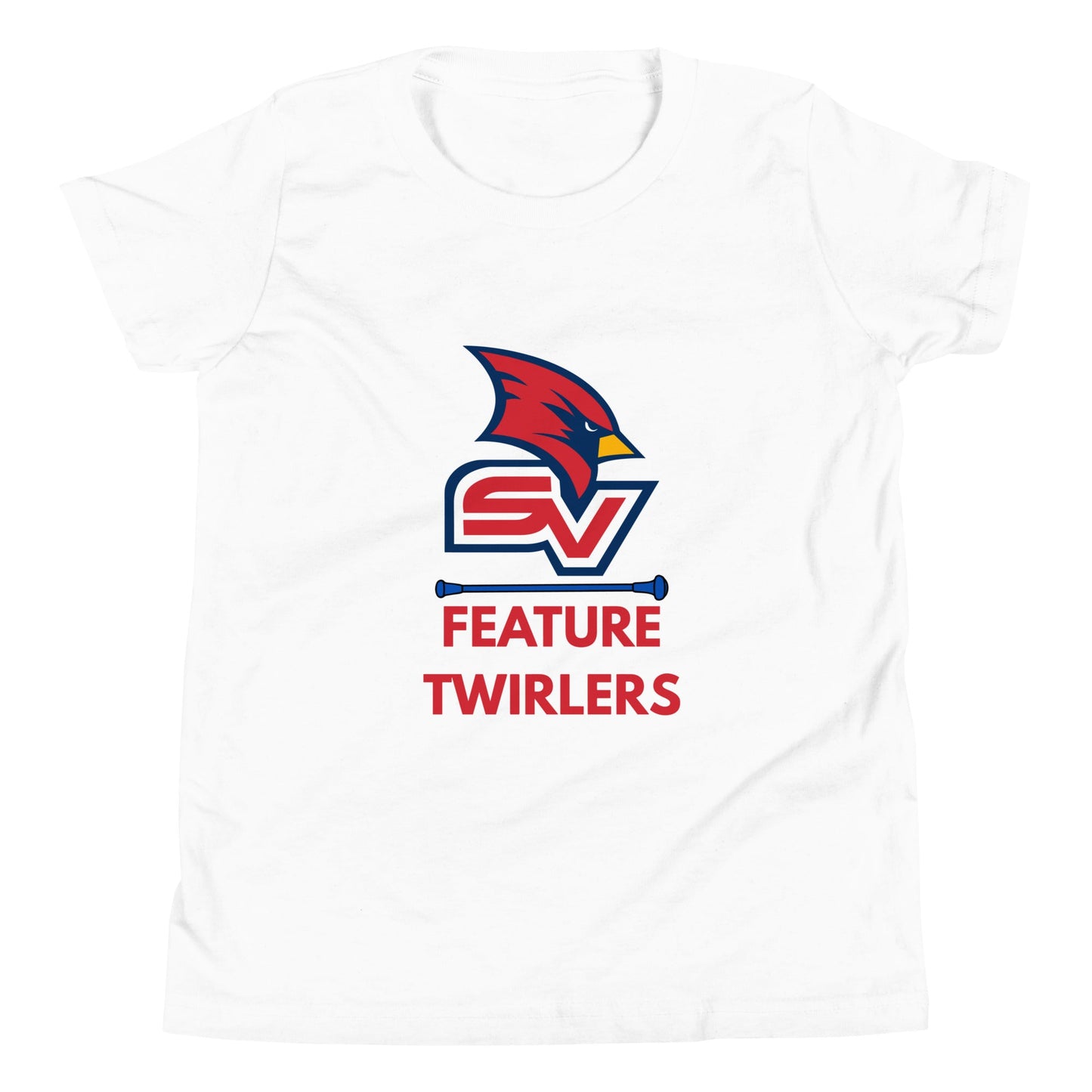 Performance | Youth T-Shirt | SVSU Feature twirlers | Icon Logo