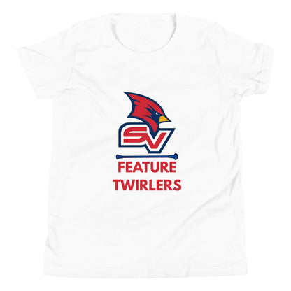 Performance | Youth T-Shirt | SVSU Feature twirlers | Icon Logo