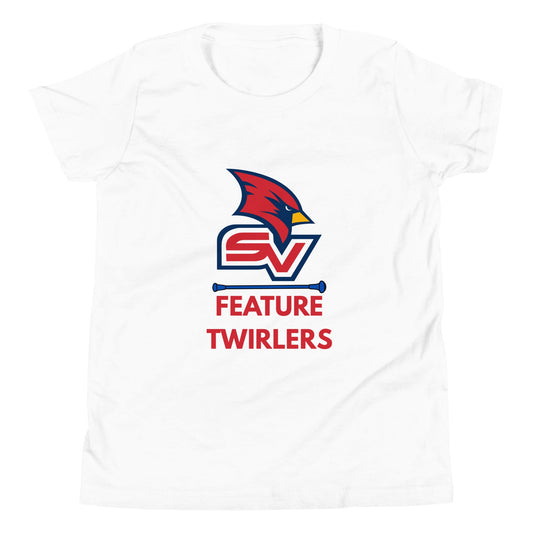 Performance | Youth T-Shirt | SVSU Feature twirlers | Icon Logo