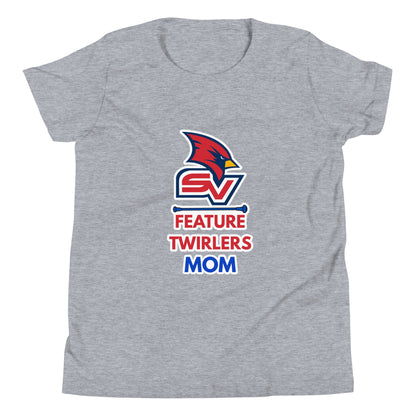 Performance | Youth T-Shirt | SVSU Feature twirlers | Mom Logo