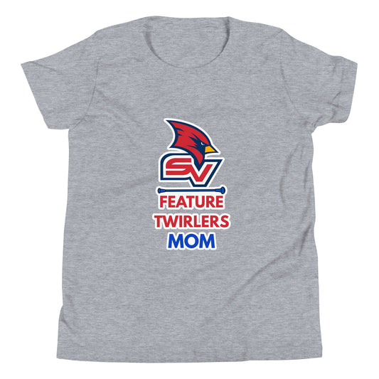 Performance | Youth T-Shirt | SVSU Feature twirlers | Mom Logo