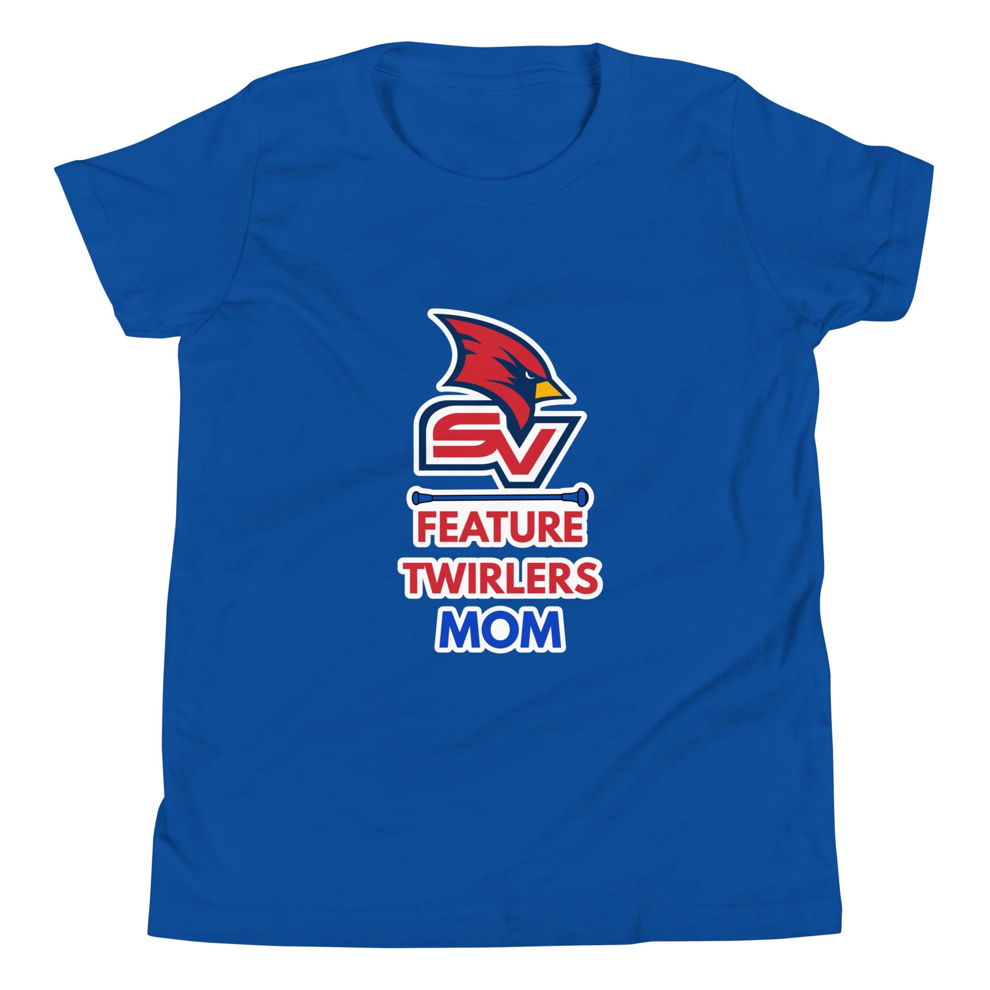 Performance | Youth T-Shirt | SVSU Feature twirlers | Mom Logo
