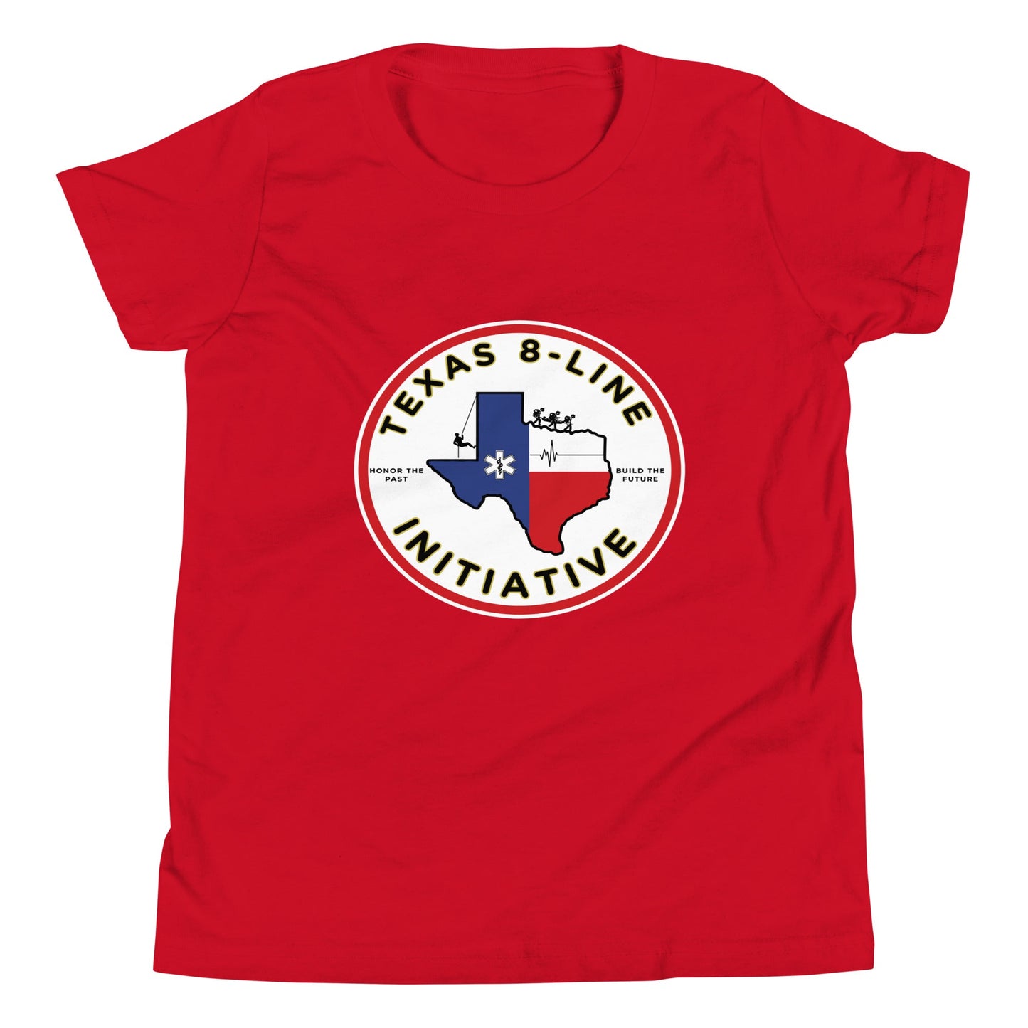 Performance | Youth T-Shirt | Texas 8 - Line Initiative | Badge Logo