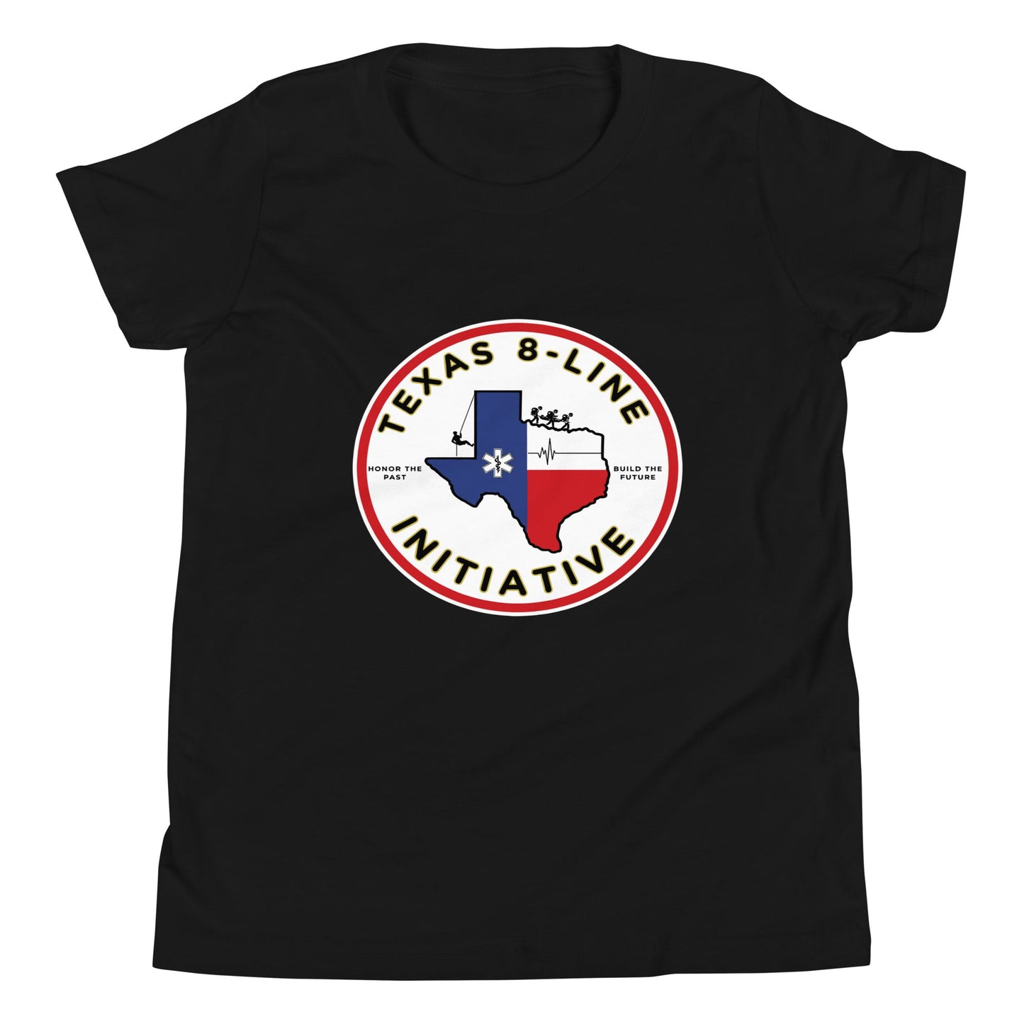 Performance | Youth T-Shirt | Texas 8 - Line Initiative | Badge Logo