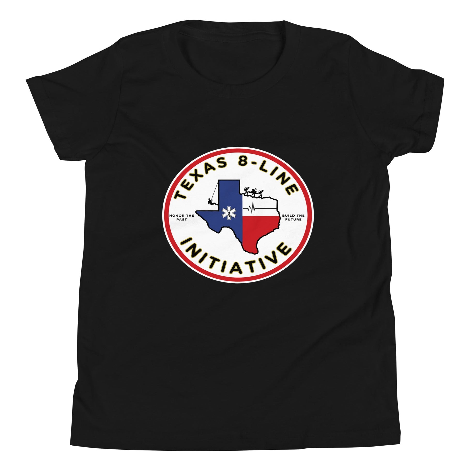 Performance | Youth T-Shirt | Texas 8 - Line Initiative | Badge Logo