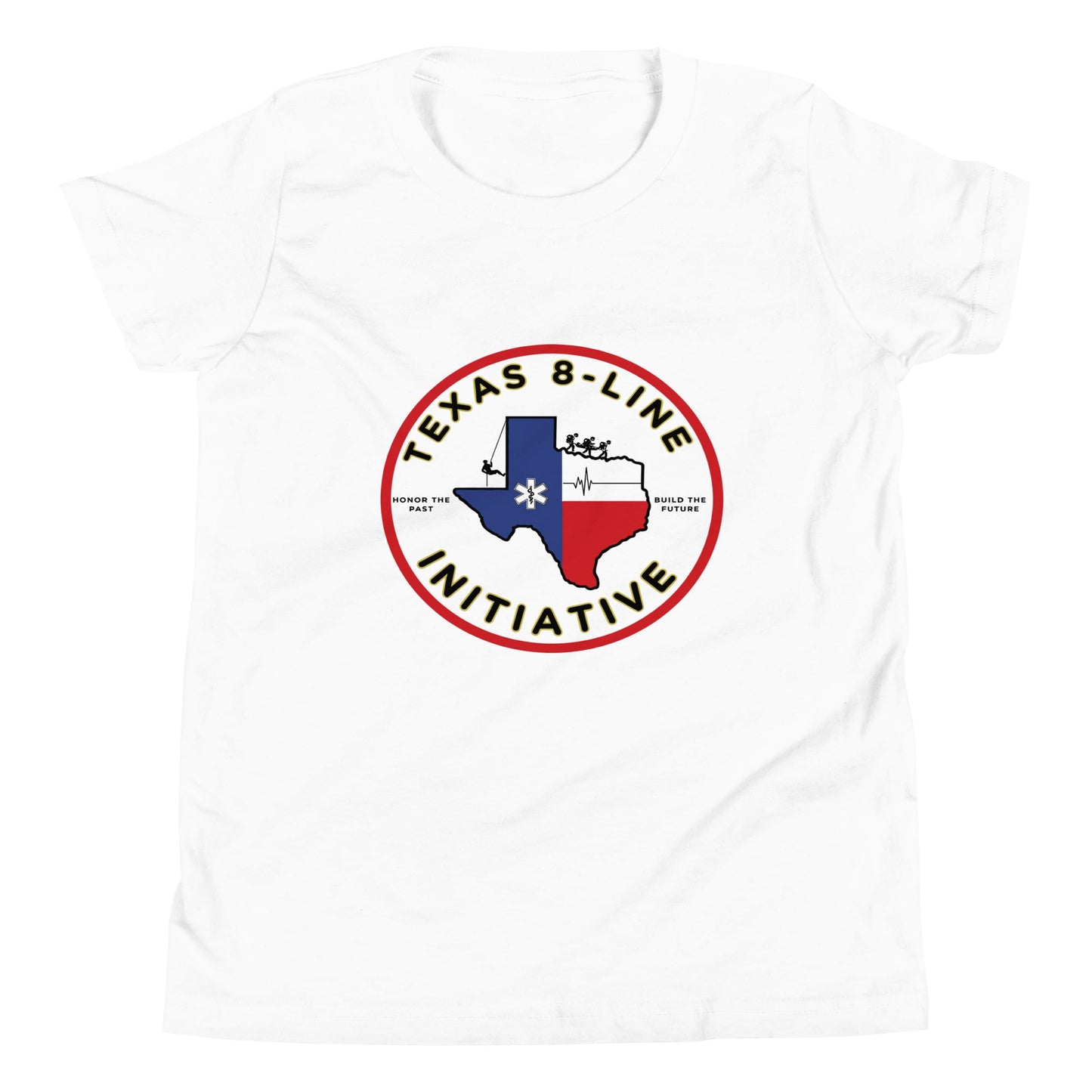 Performance | Youth T-Shirt | Texas 8 - Line Initiative | Badge Logo