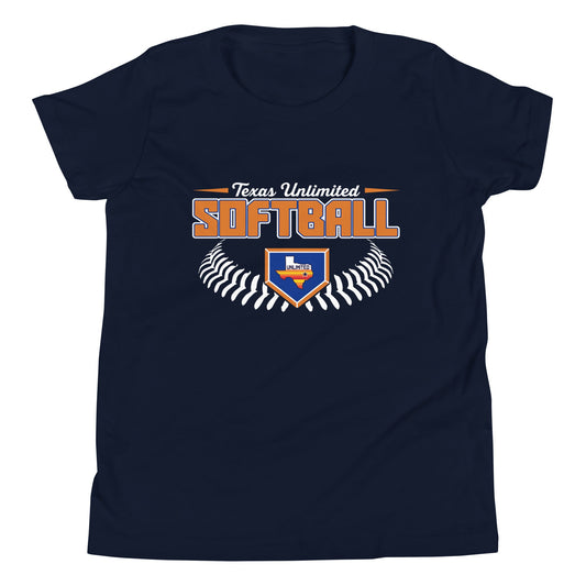 Performance | Youth T-Shirt | Texas Unlimited | Softball Logo