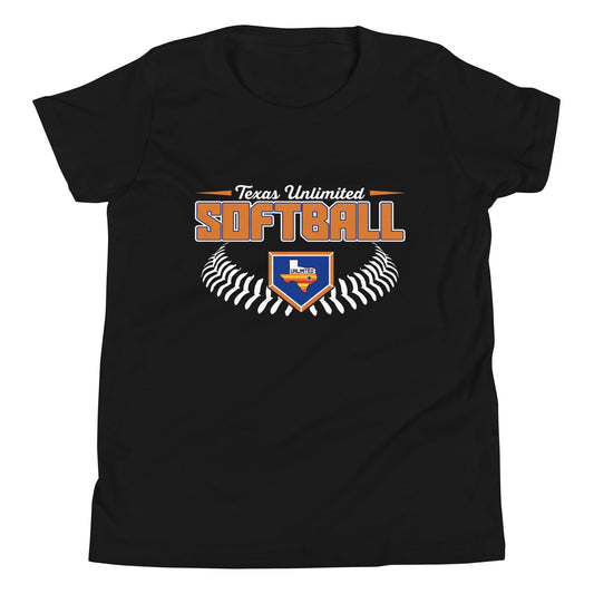 Performance | Youth T-Shirt | Texas Unlimited | Softball Logo