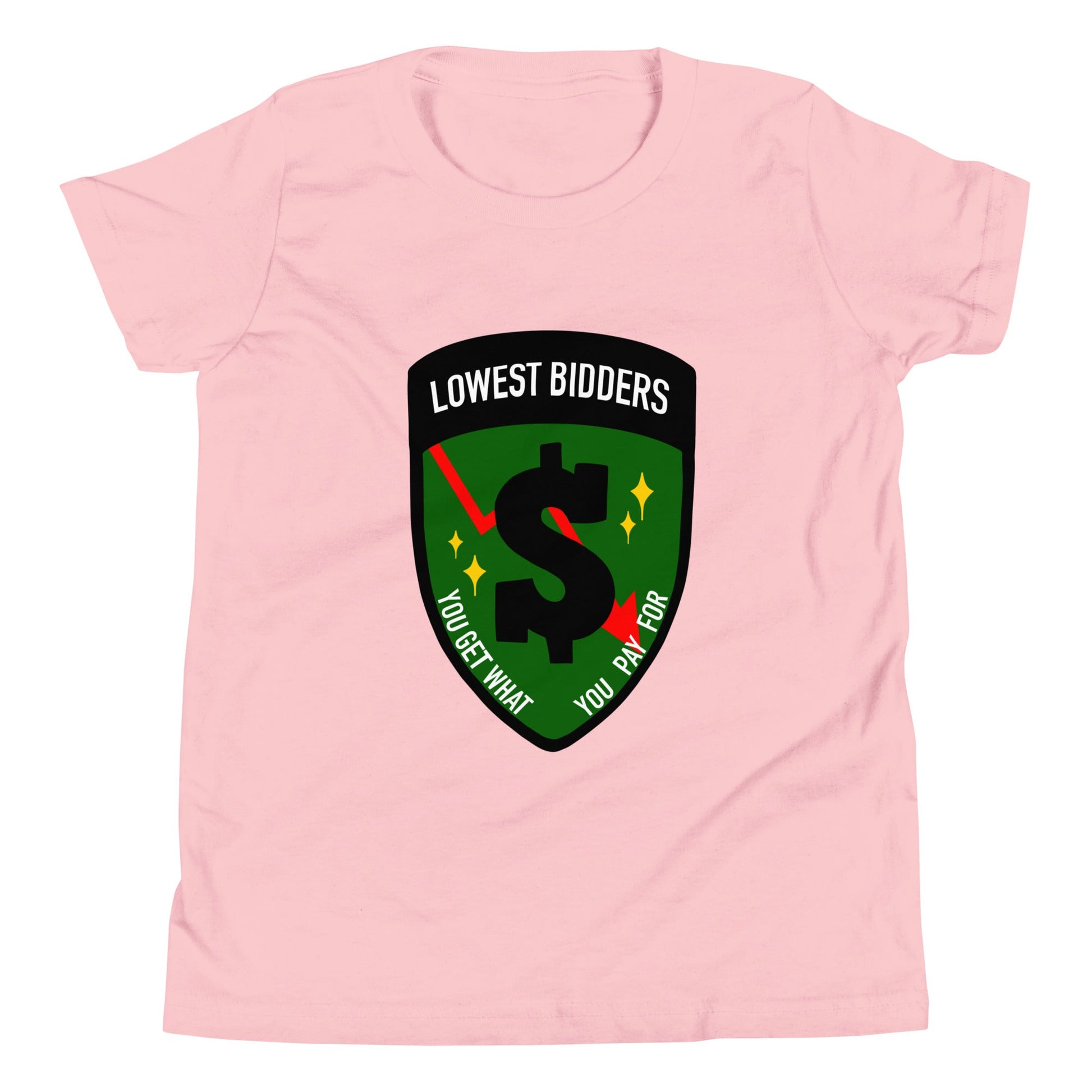 Performance | Youth T-Shirt | The Lowest Bidders | Emblem Logo