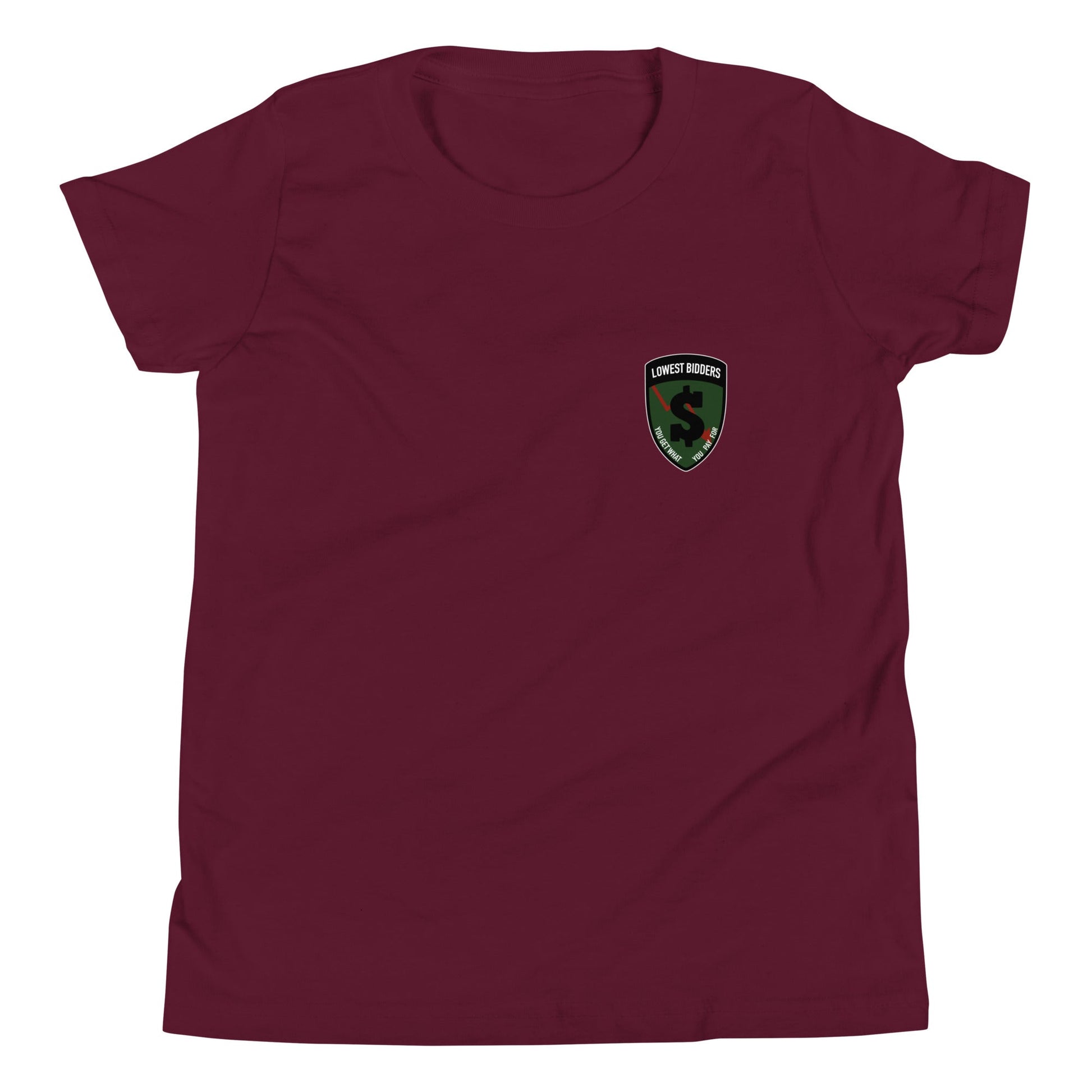 Performance | Youth T-Shirt | The Lowest Bidders | Shield Logo