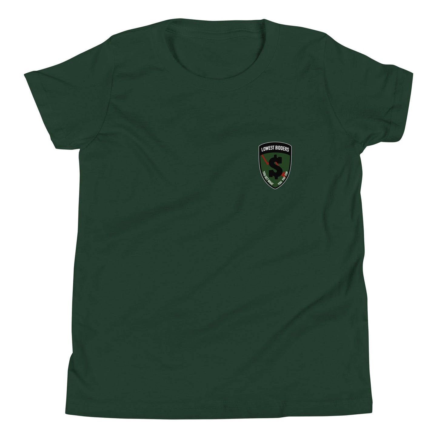 Performance | Youth T-Shirt | The Lowest Bidders | Shield Logo