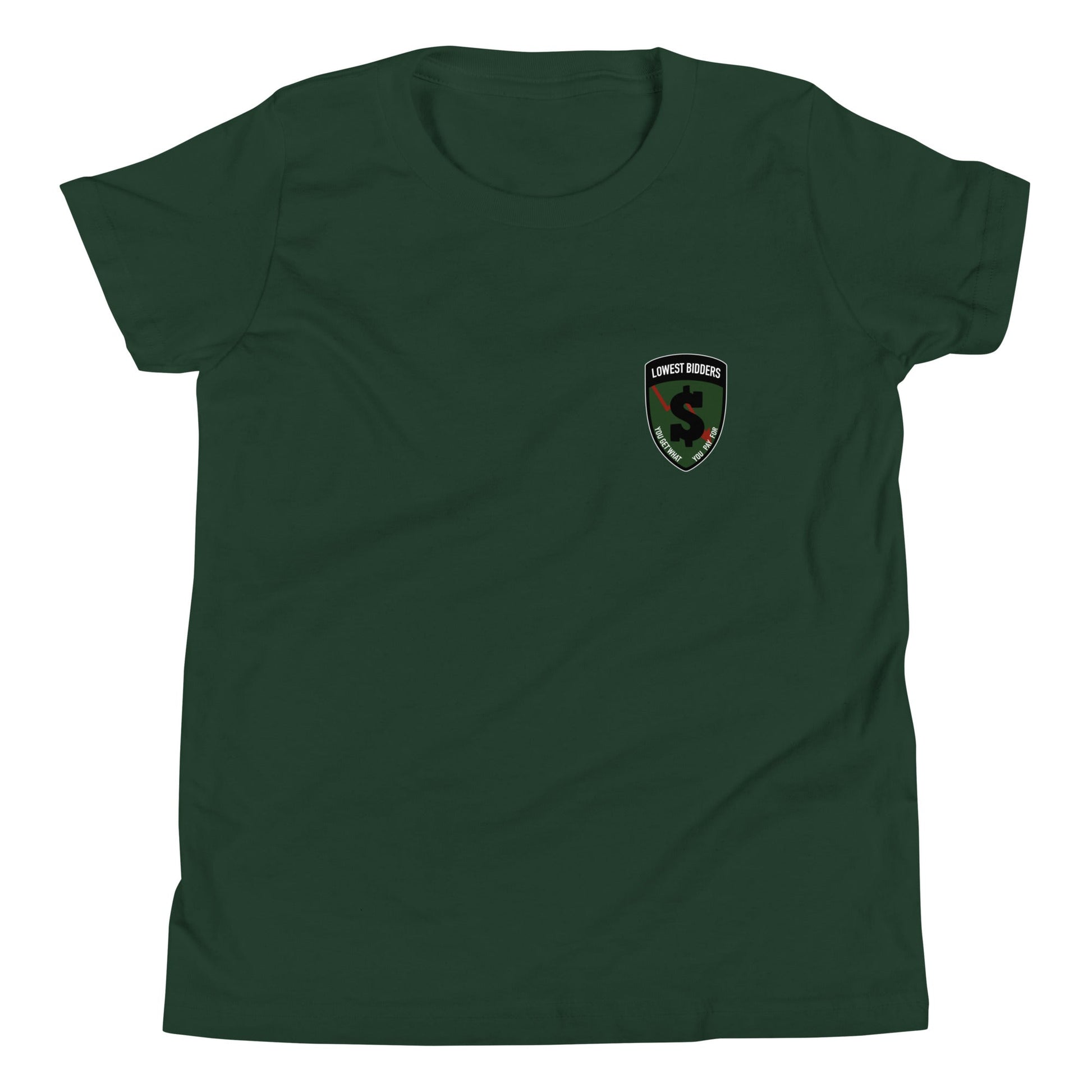 Performance | Youth T-Shirt | The Lowest Bidders | Shield Logo