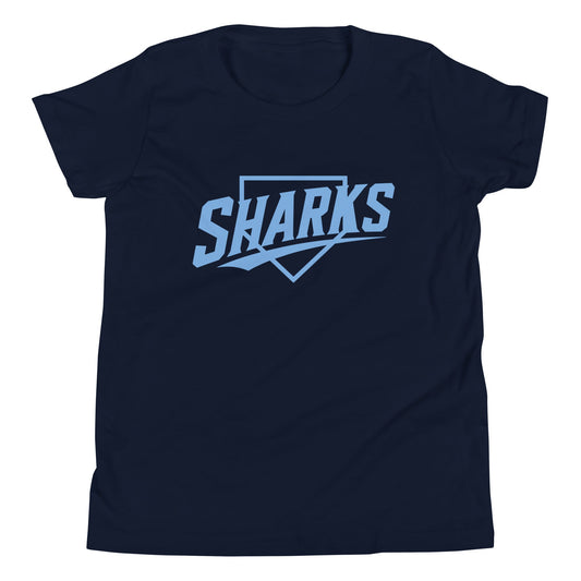 Performance | Youth T-Shirt | The Sharks Baseball Team | Crest Logo