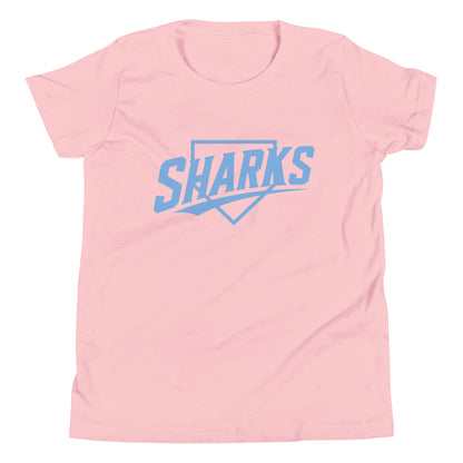 Performance | Youth T-Shirt | The Sharks Baseball Team | Crest Logo