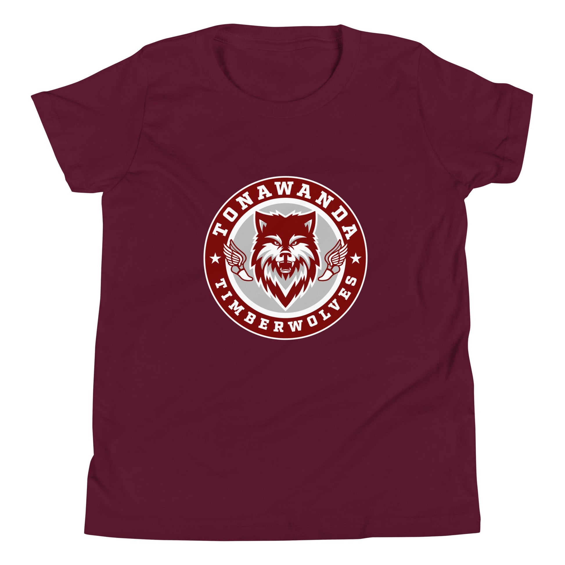 Performance | Youth T-Shirt | Tonawanda High School Track and Field | Mascot Badge Logo