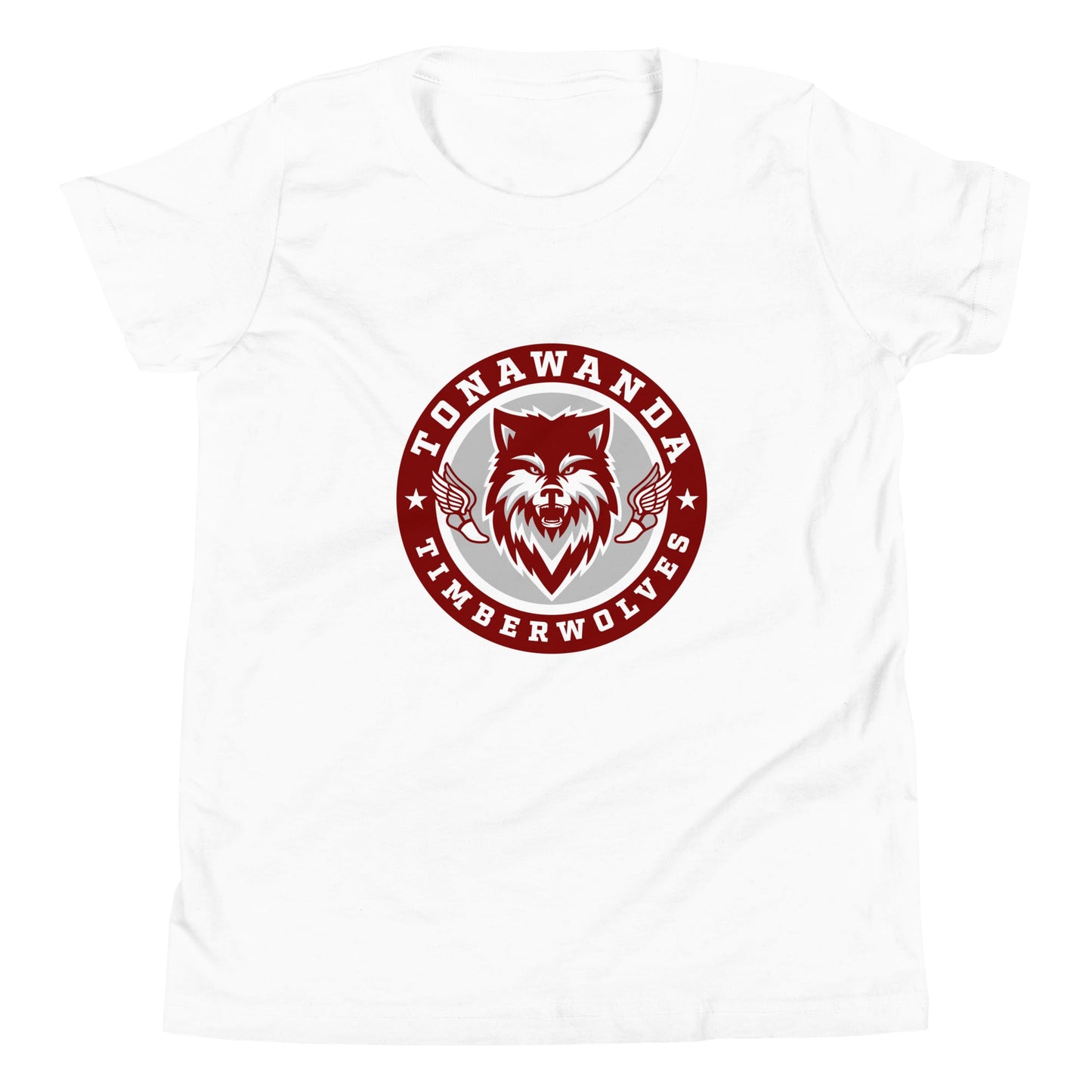 Performance | Youth T-Shirt | Tonawanda High School Track and Field | Mascot Badge Logo