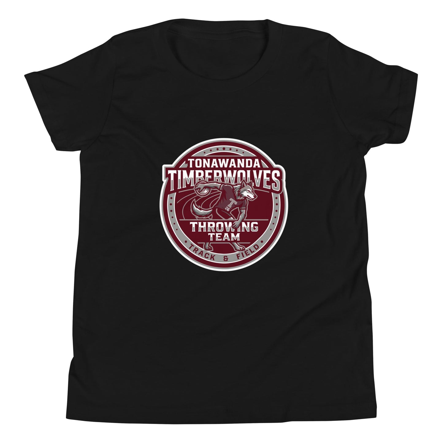Performance | Youth T-Shirt | Tonawanda High School Track and Field | Throwing Team Logo