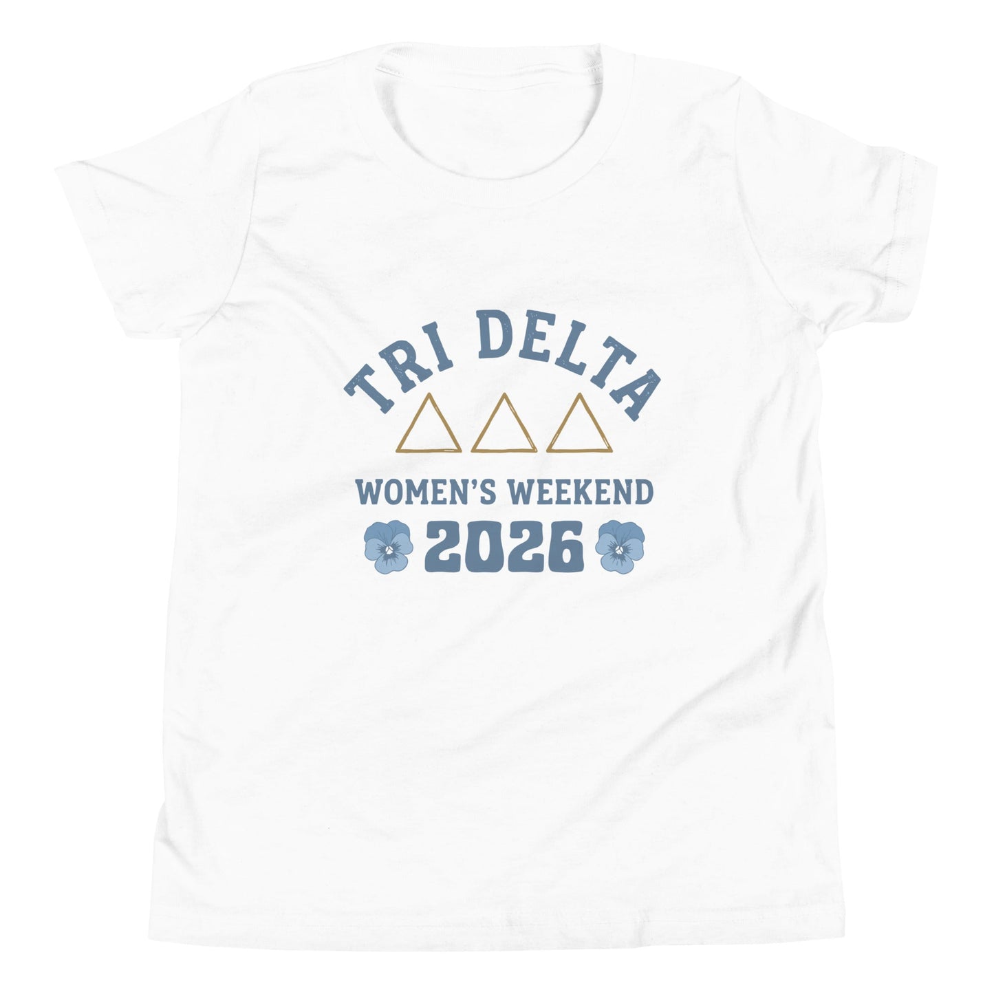 Performance | Youth T-Shirt | Tri Delta Epsilon | Sisterhood Script Logo