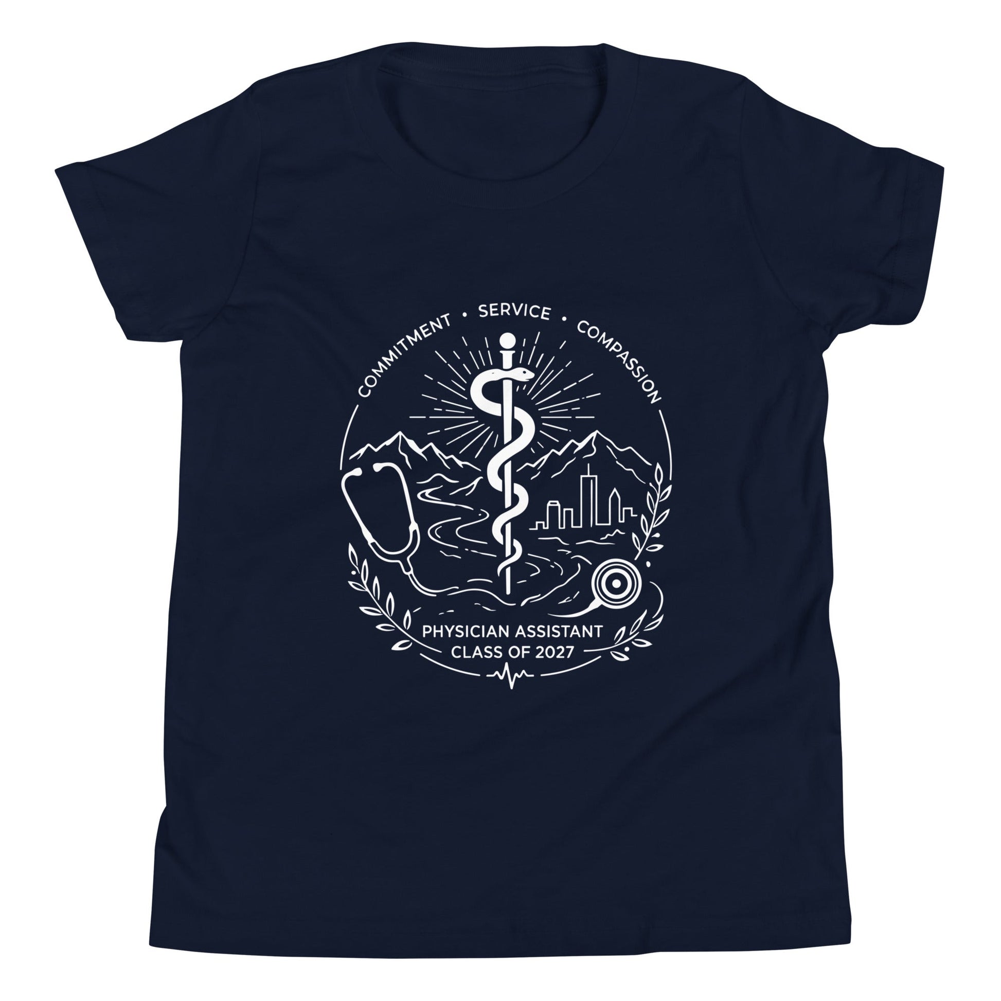 Performance | Youth T-Shirt | Trine PA program | Crest Logo