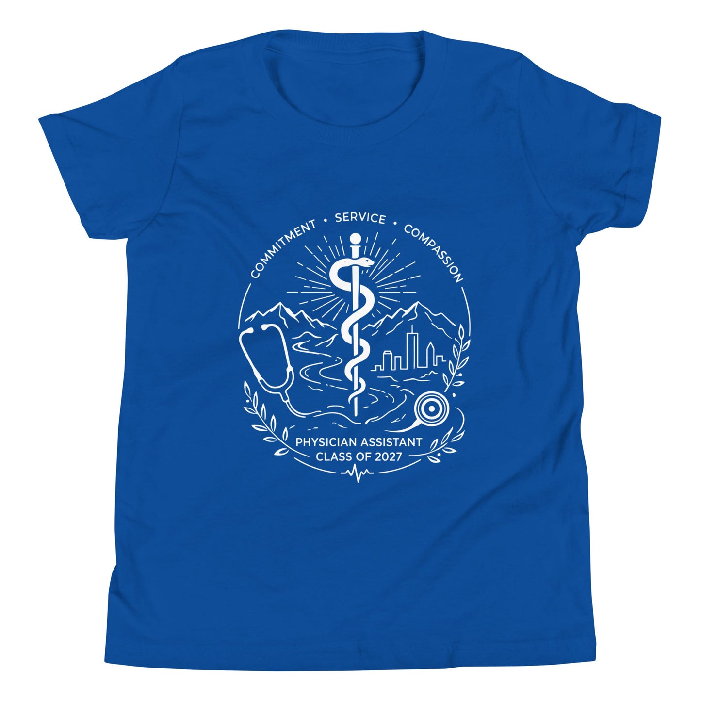 Performance | Youth T-Shirt | Trine PA program | Crest Logo