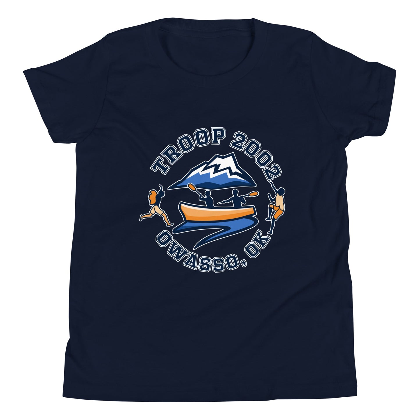 Performance | Youth T-Shirt | Troop 2002 | Trailblazer Crest Logo