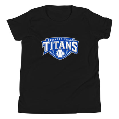 Performance | Youth T-Shirt | Turners Falls Titans | Titan Crest Logo