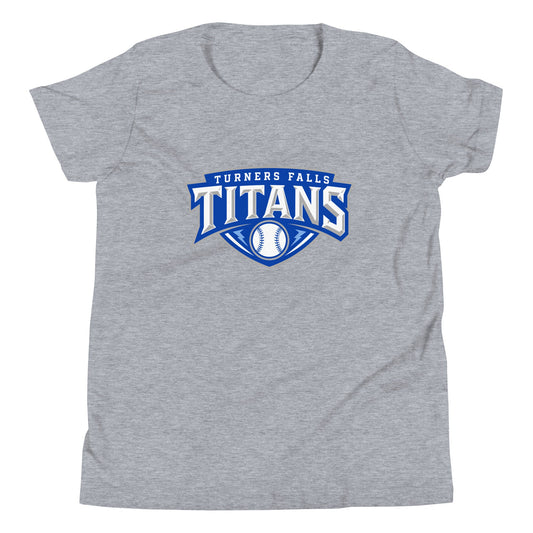 Performance | Youth T-Shirt | Turners Falls Titans | Titan Crest Logo