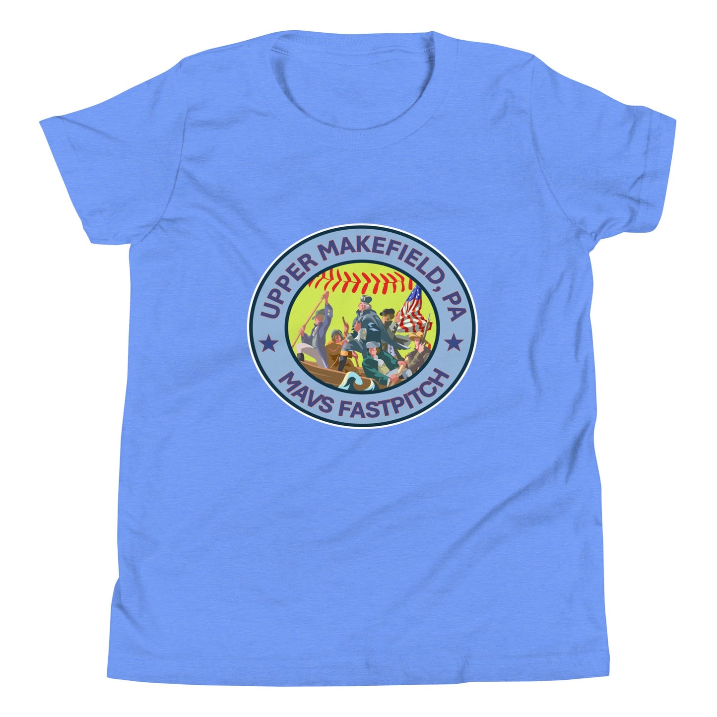 Performance | Youth T-Shirt | Upper Makefield Mavs Fastpitch | Crossing Badge Logo