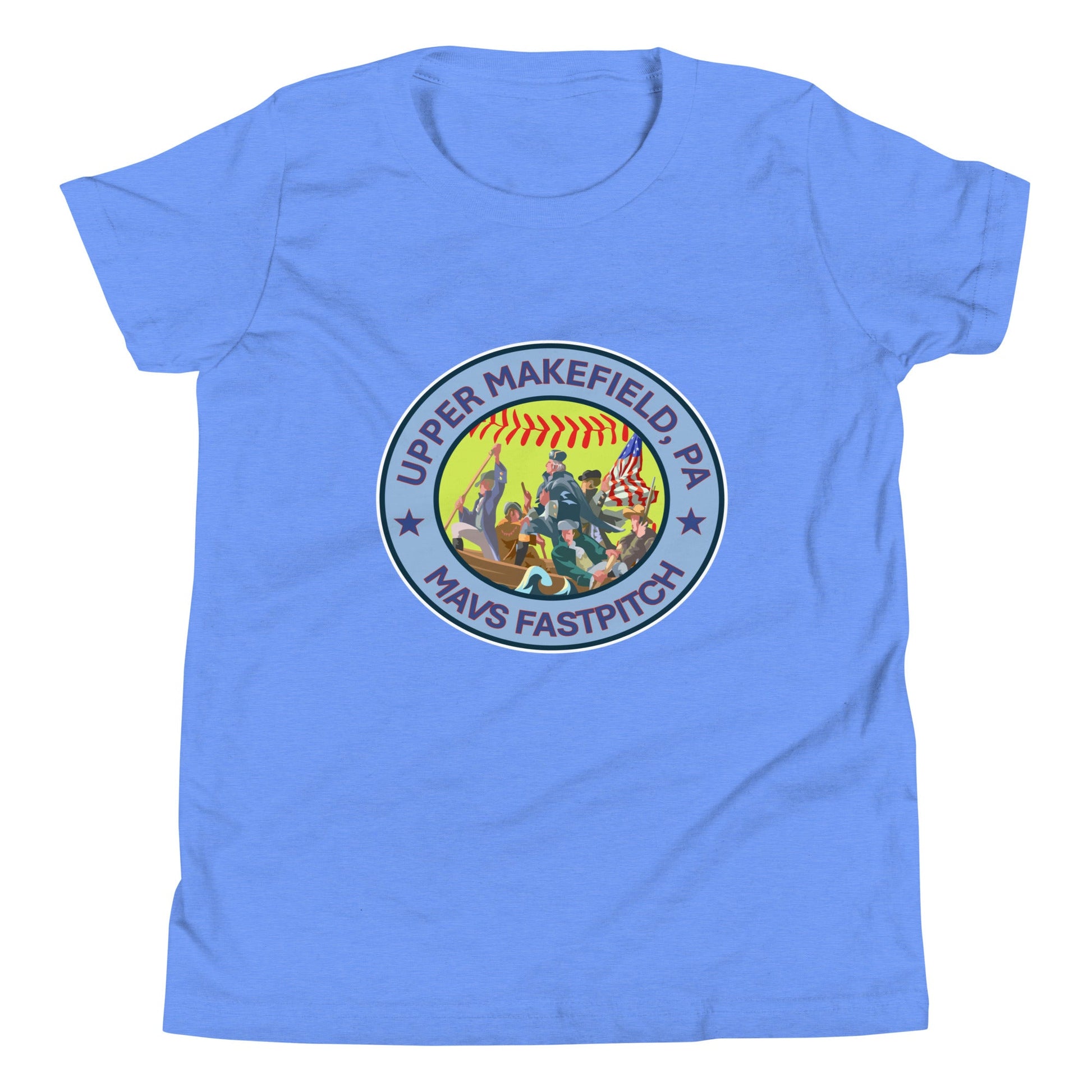 Performance | Youth T-Shirt | Upper Makefield Mavs Fastpitch | Crossing Badge Logo