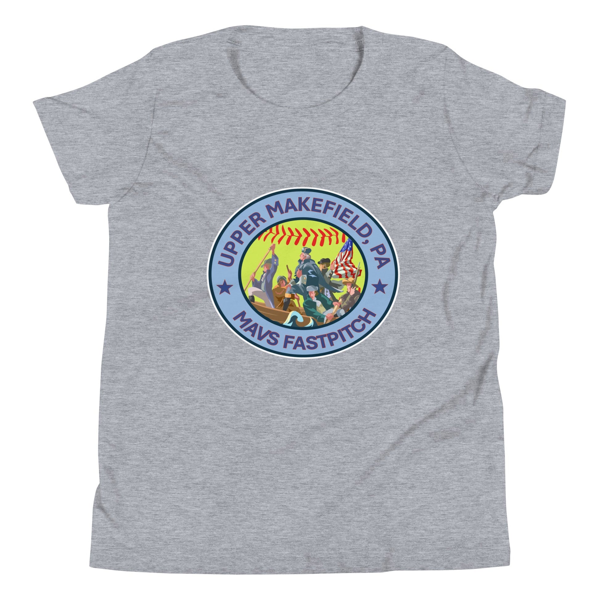 Performance | Youth T-Shirt | Upper Makefield Mavs Fastpitch | Crossing Badge Logo